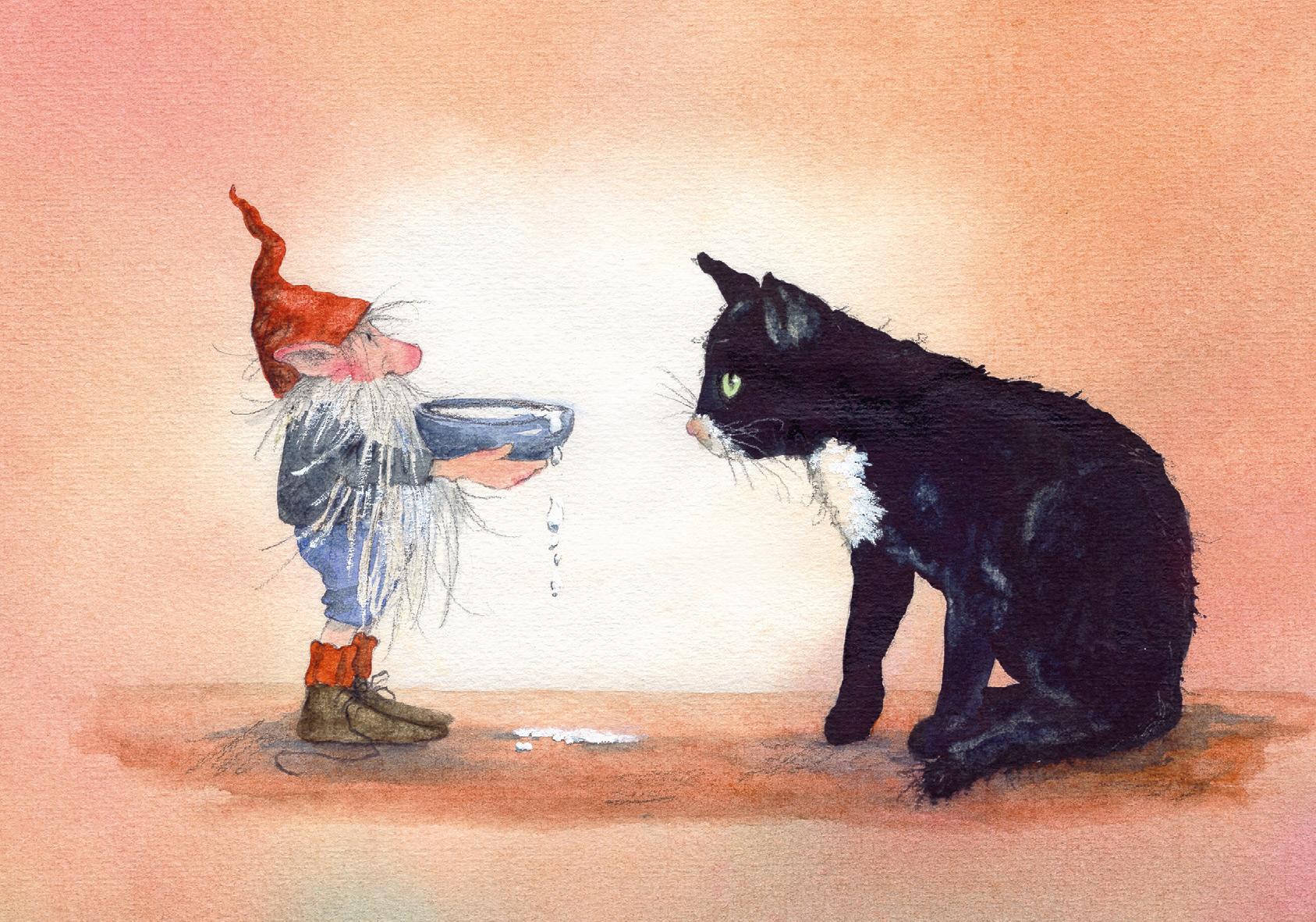 Beispielinhalt (Bild) Postkartenbuch 'Wichtelpost'