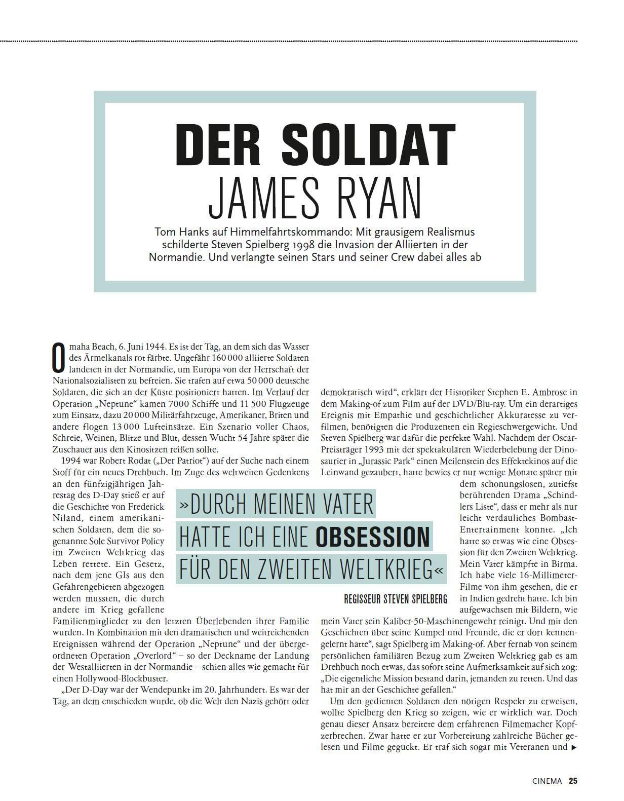 Beispielinhalt (Bild) Cinema präsentiert: Making of - Hinter den Kulissen der grössten Filmklassiker aller Zeiten