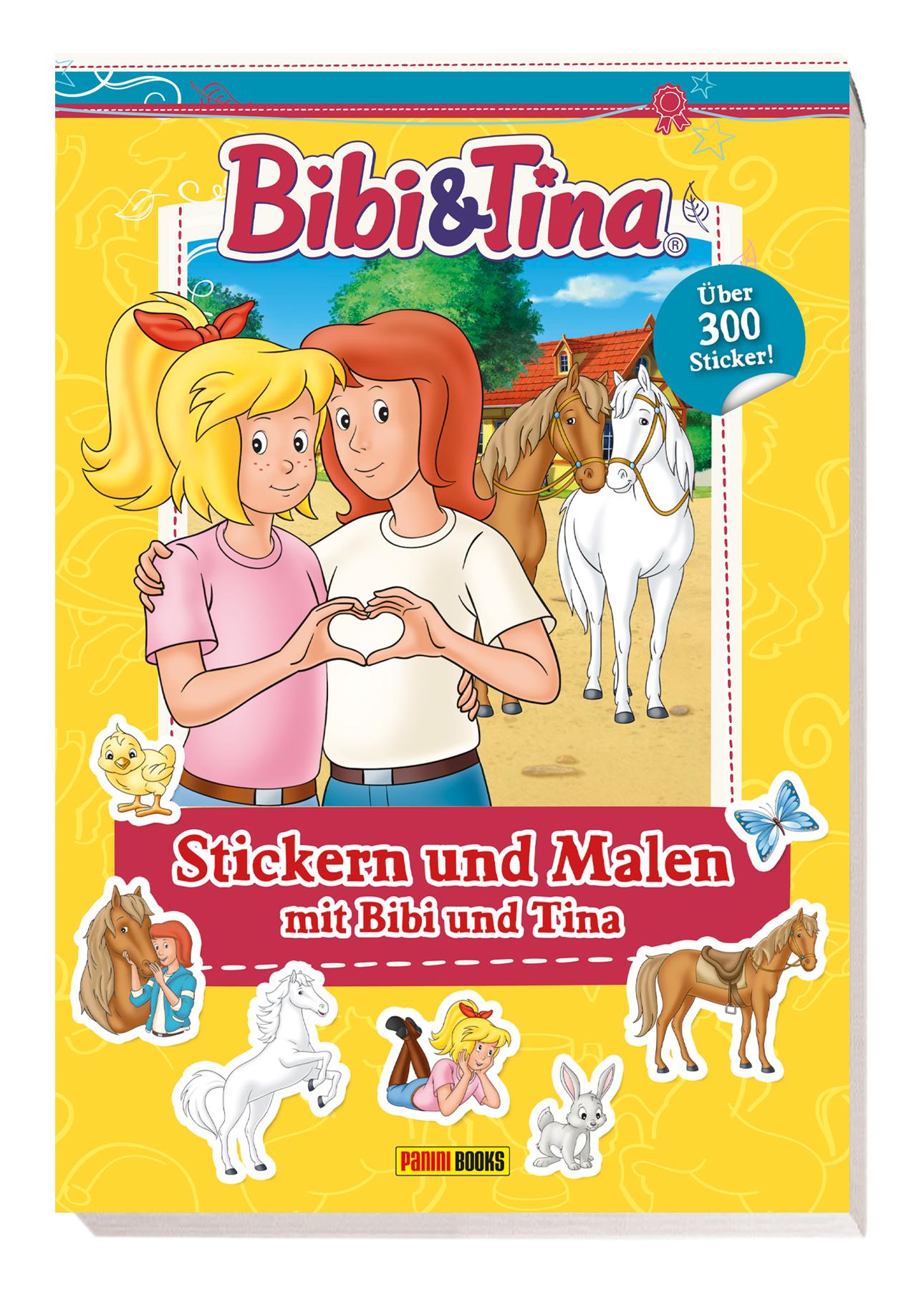 Vorderes Coverbild Bibi & Tina: Stickern und Malen mit Bibi und Tina