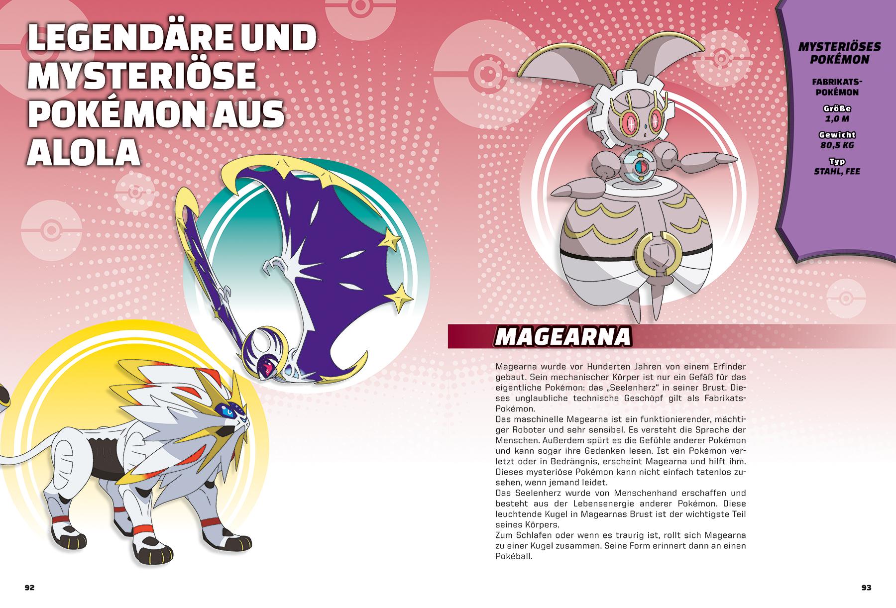 Beispielinhalt (Bild) Pokémon - Legendär und mysteriös: Das große Buch der legendären und mysteriösen Pokémon