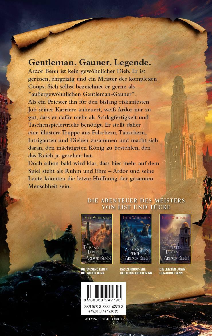 Rückseitencover Die Tausend Leben des Ardor Benn