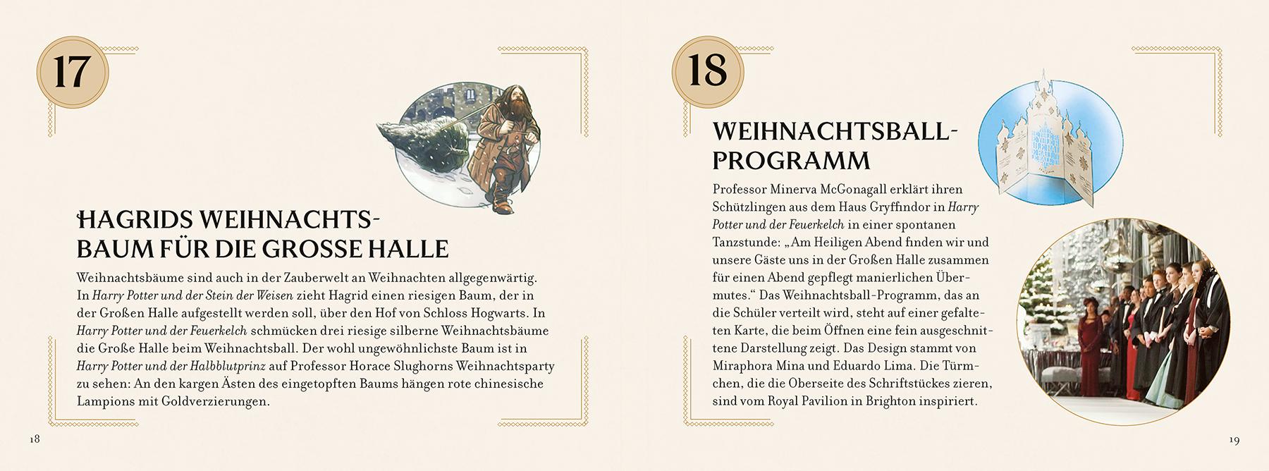 Beispielinhalt (Bild) Aus den Filmen zu Harry Potter: Hedwig - ein magischer Pop-up Adventskalender