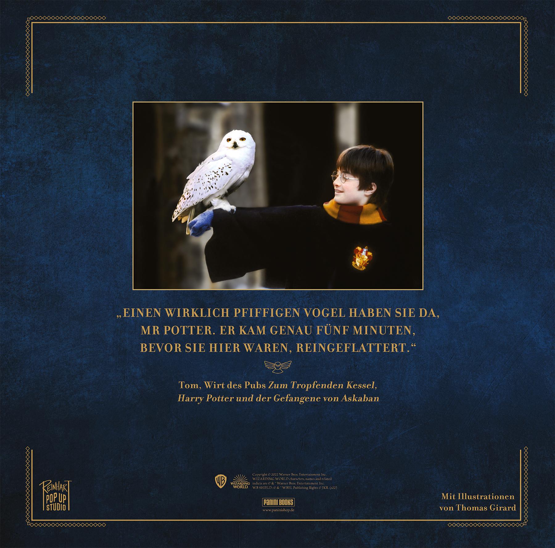 Rückseitencover Aus den Filmen zu Harry Potter: Hedwig - ein magischer Pop-up Adventskalender