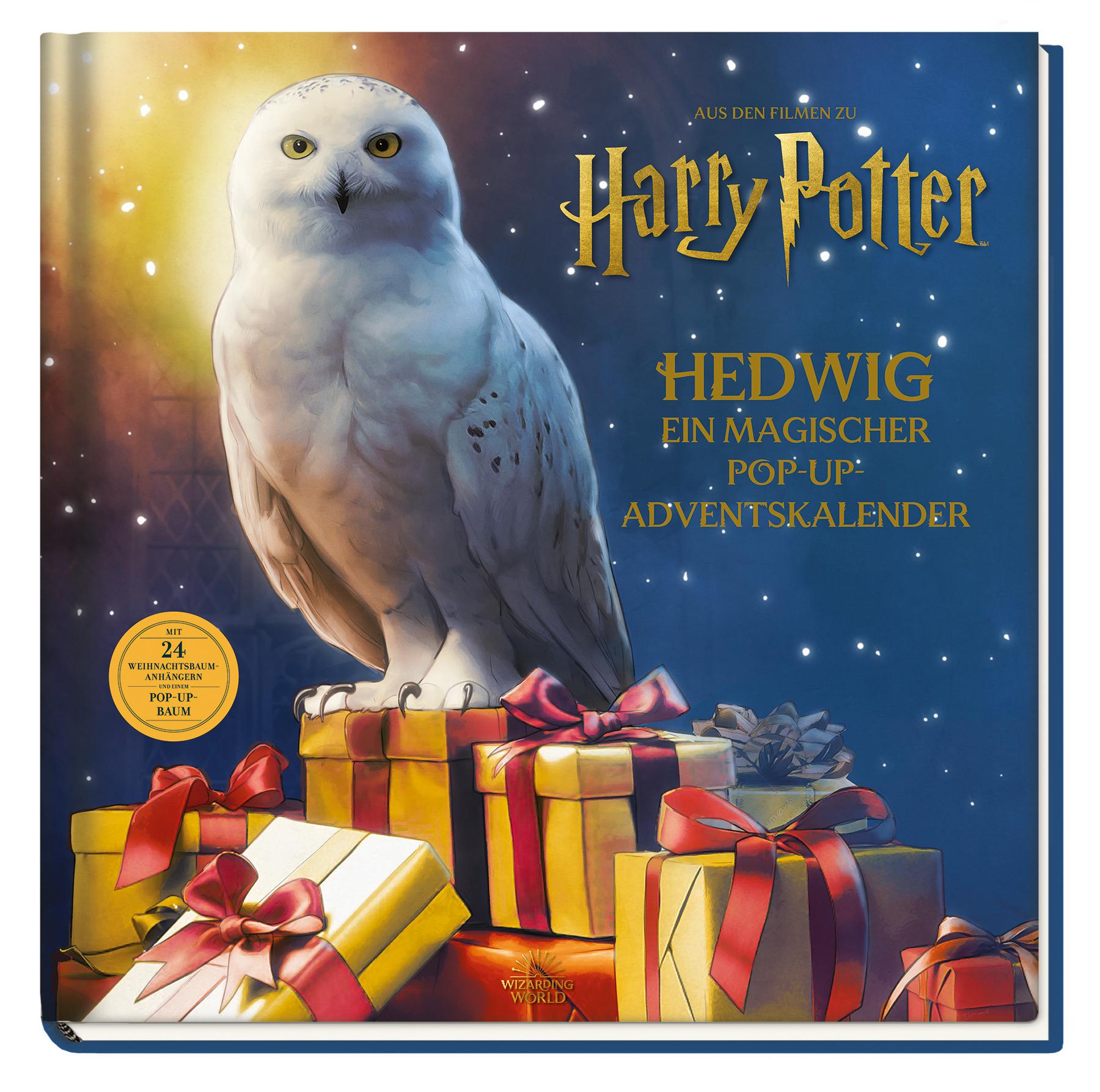Vorderes Coverbild Aus den Filmen zu Harry Potter: Hedwig - ein magischer Pop-up Adventskalender
