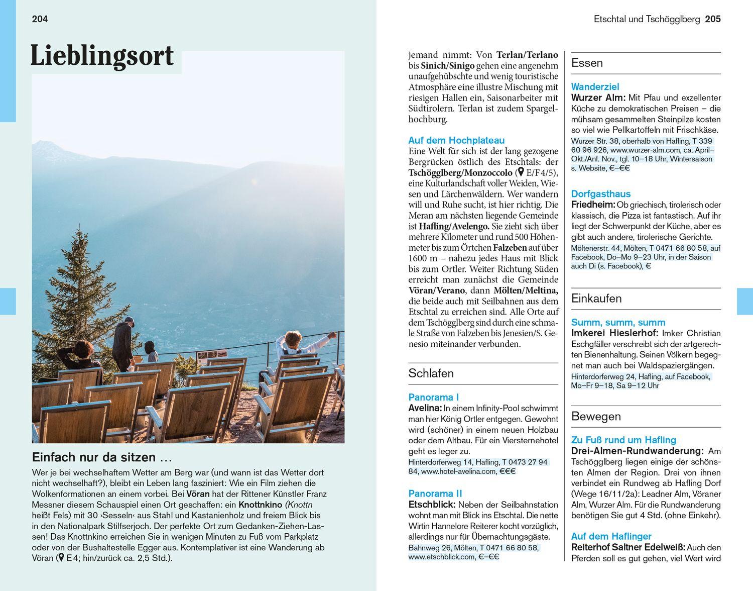 Beispielinhalt (Bild) DUMONT Reise-Taschenbuch Reiseführer Südtirol