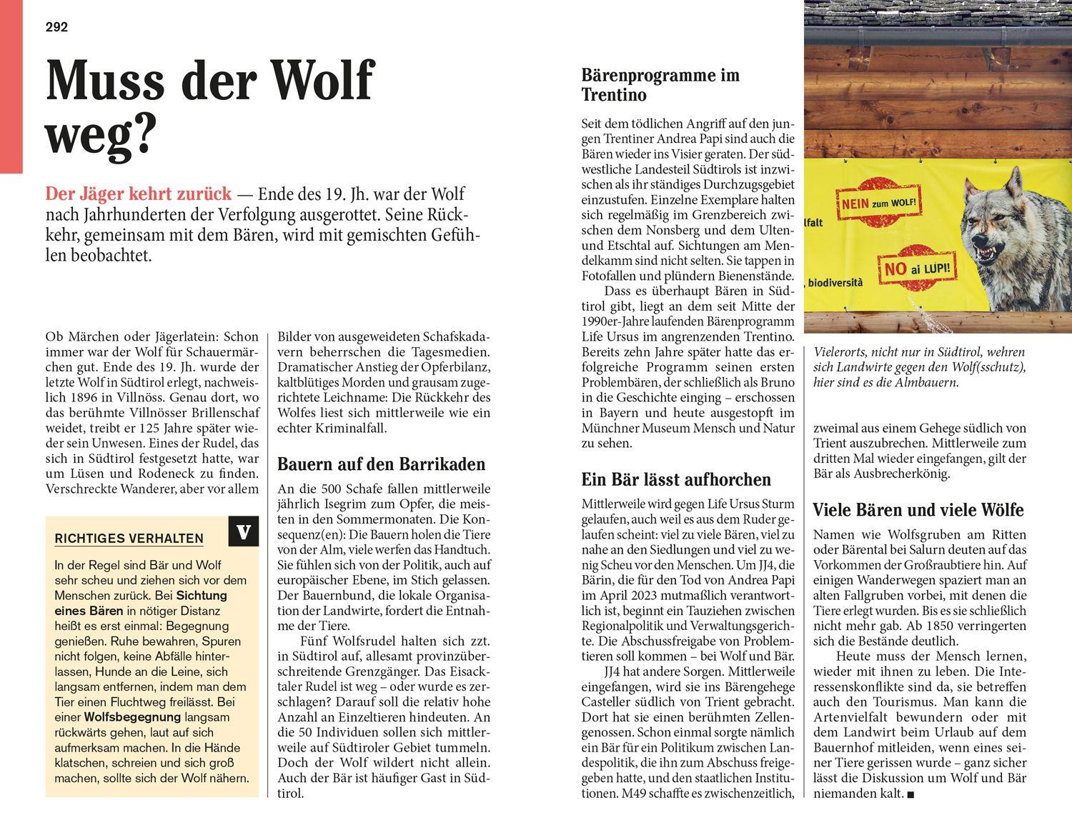 Beispielinhalt (Bild) DUMONT Reise-Taschenbuch Reiseführer Südtirol