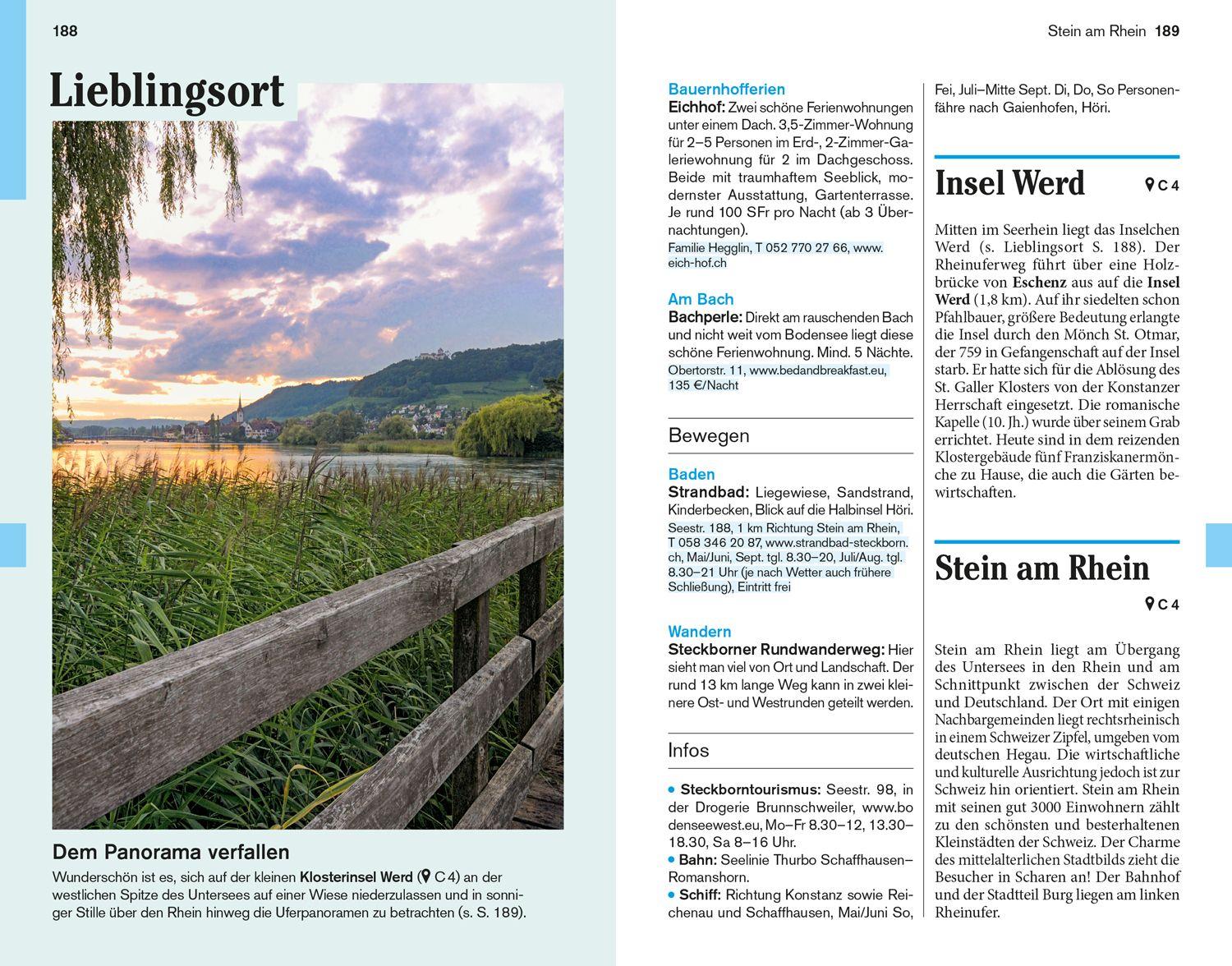 Beispielinhalt (Bild) DuMont Reise-Taschenbuch Reiseführer Bodensee