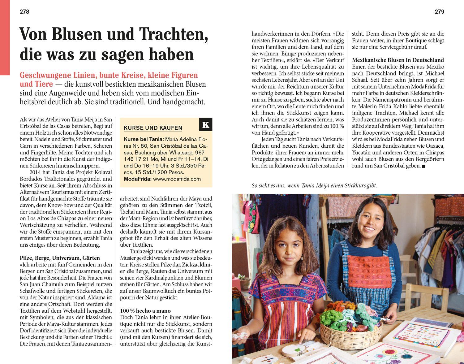 Beispielinhalt (Bild) DuMont Reise-Taschenbuch Reiseführer Yucatán & Chiapas