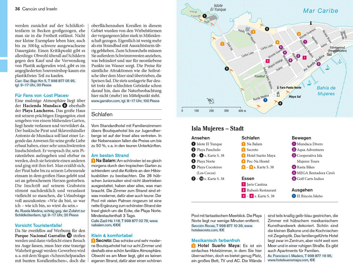 Beispielinhalt (Bild) DuMont Reise-Taschenbuch Reiseführer Yucatán & Chiapas