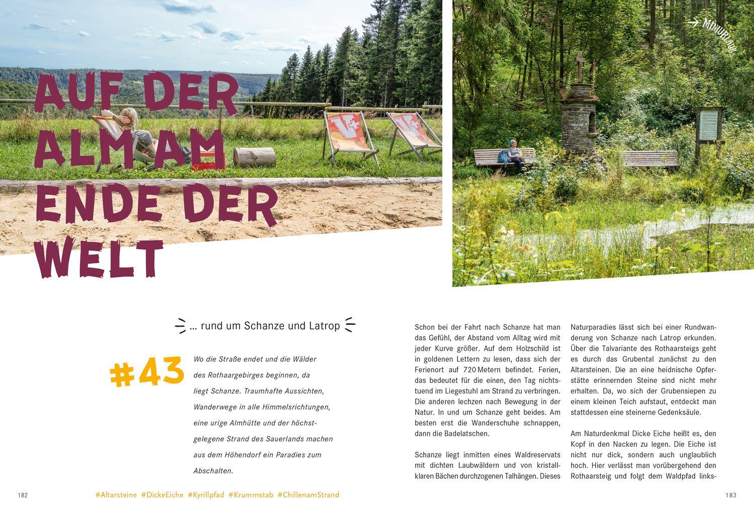 Beispielinhalt (Bild) 52 kleine & große Eskapaden Rothaargebirge und Sauerland