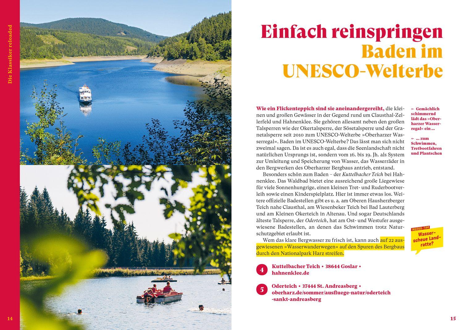 Beispielinhalt (Bild) MARCO POLO Insider-Trips Harz