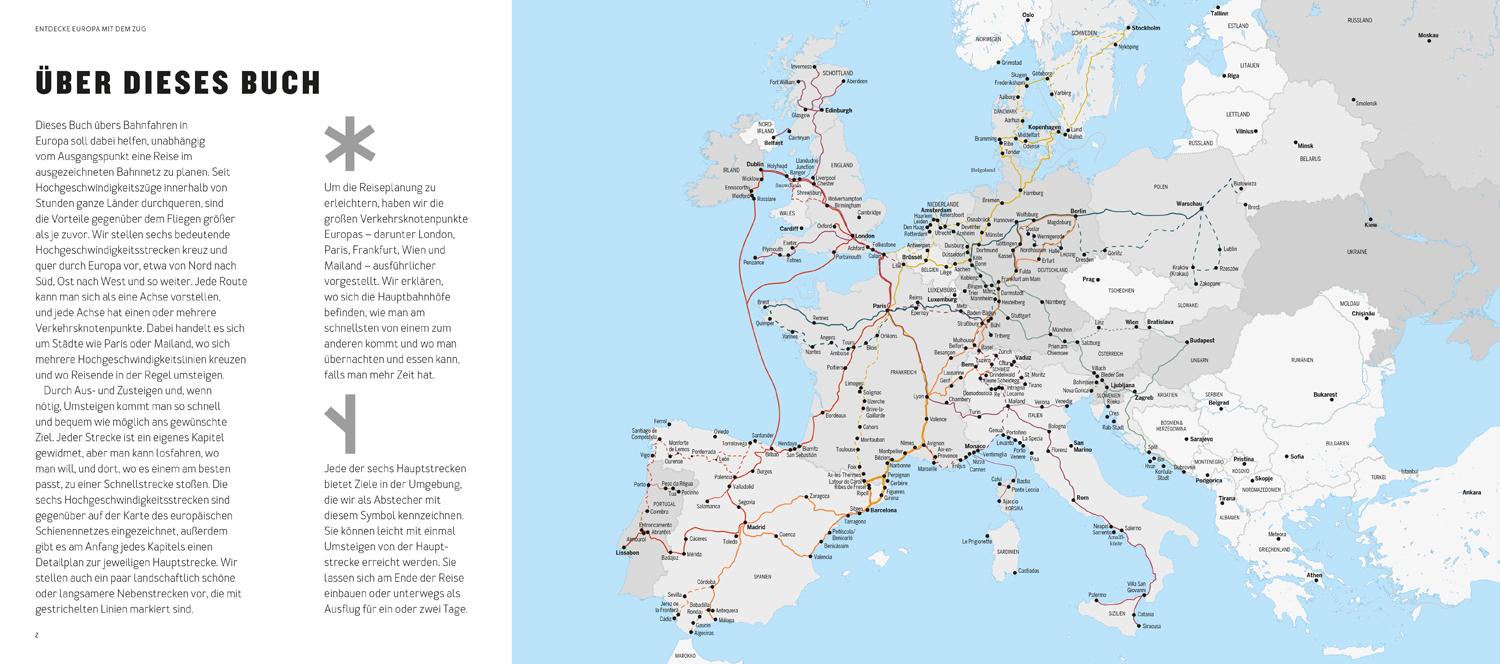 Beispielinhalt (Bild) LONELY PLANET Bildband Entdecke Europa mit dem Zug