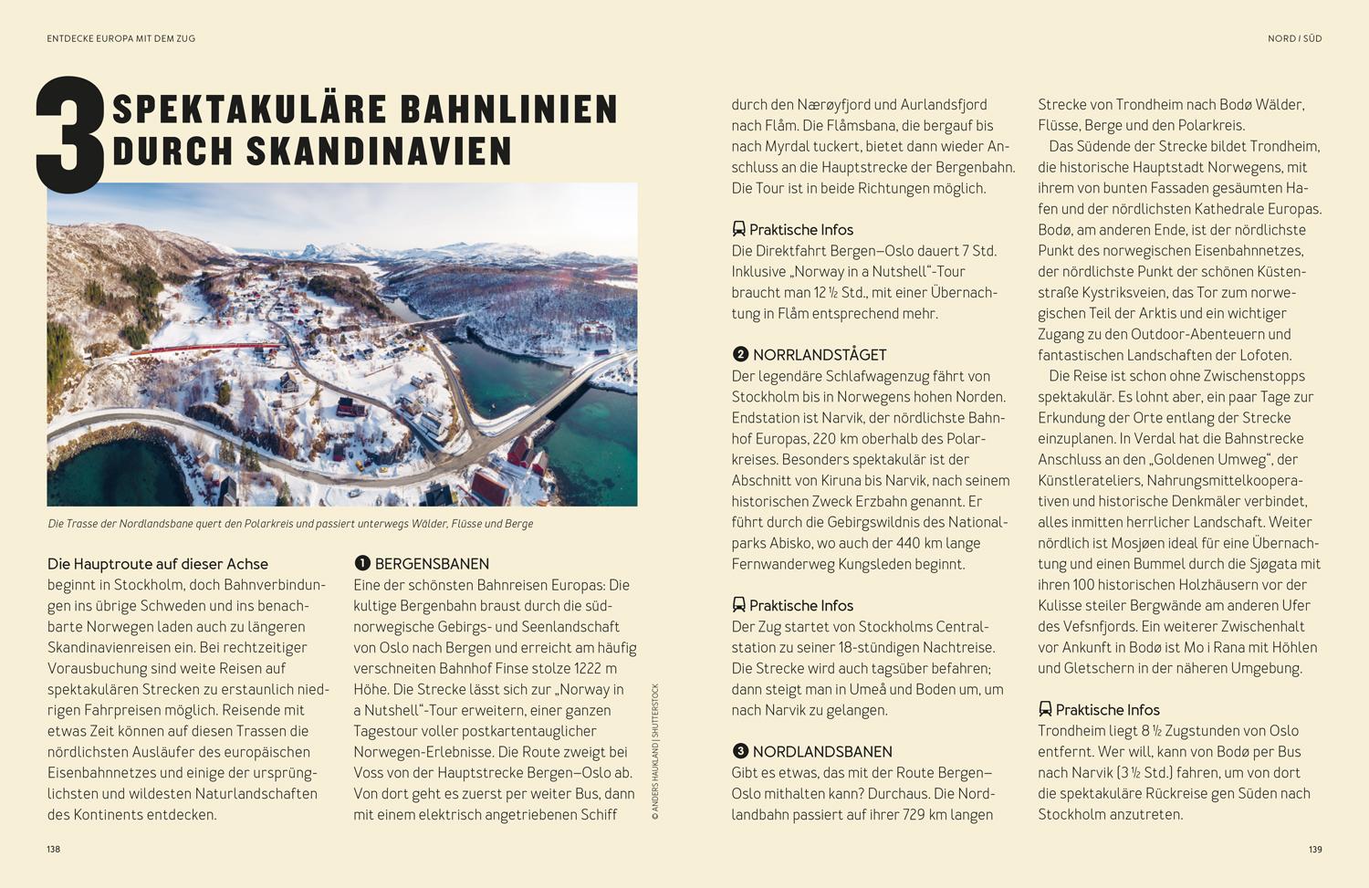 Beispielinhalt (Bild) LONELY PLANET Bildband Entdecke Europa mit dem Zug
