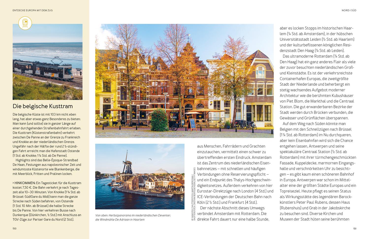 Beispielinhalt (Bild) LONELY PLANET Bildband Entdecke Europa mit dem Zug