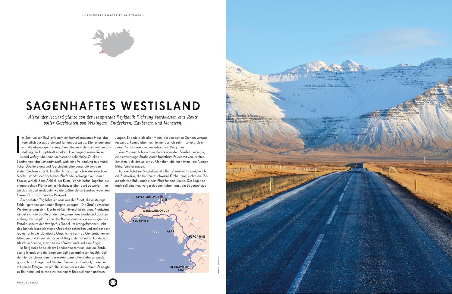 Beispielinhalt (Bild) LONELY PLANET Bildband Legendäre Roadtrips in Europa