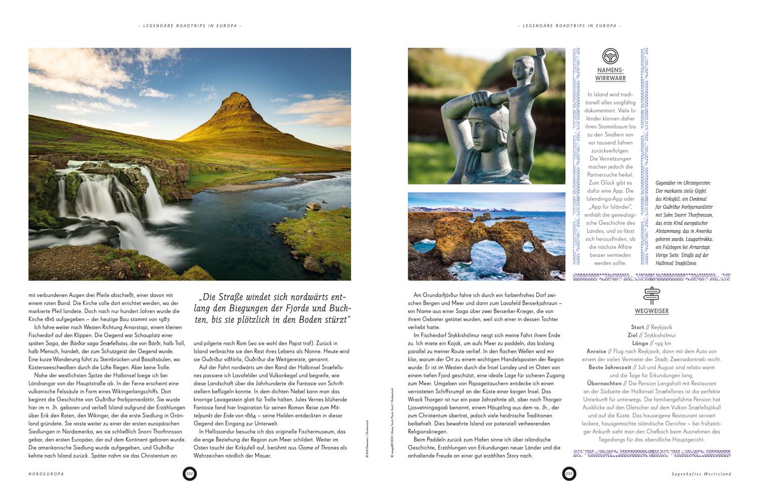 Beispielinhalt (Bild) LONELY PLANET Bildband Legendäre Roadtrips in Europa