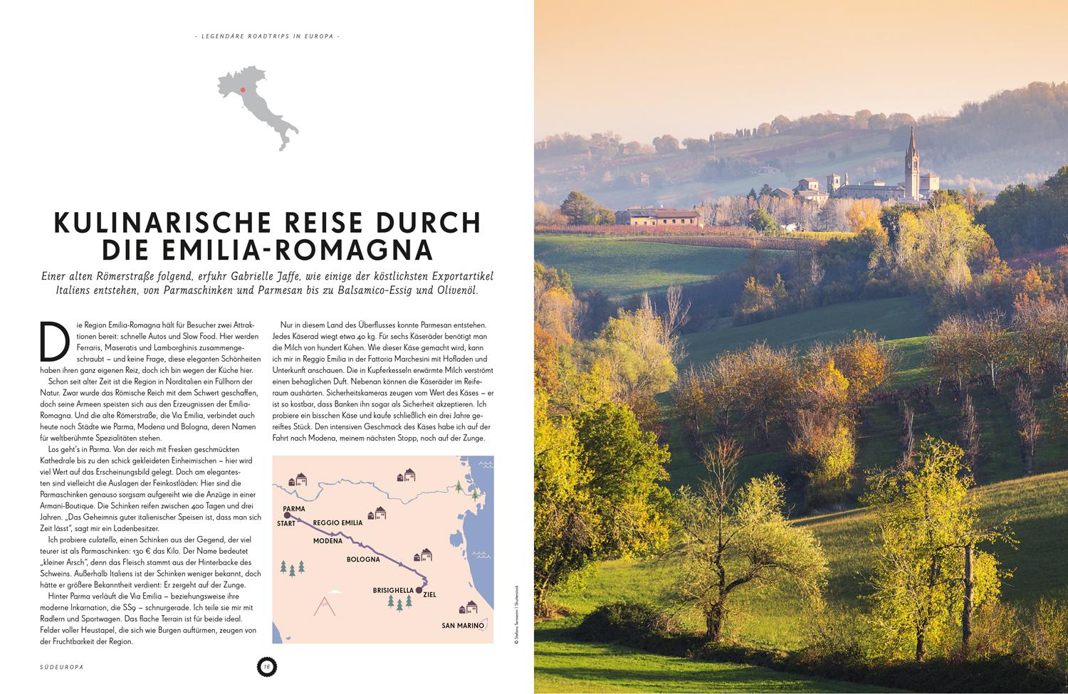 Beispielinhalt (Bild) LONELY PLANET Bildband Legendäre Roadtrips in Europa