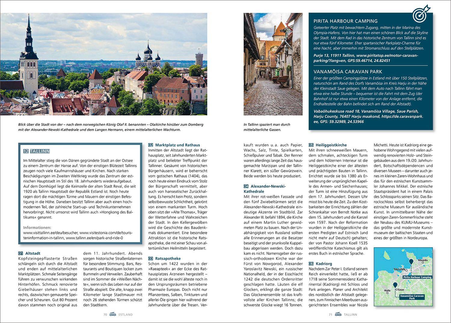 Beispielinhalt (Bild) KUNTH Mit dem Wohnmobil in 60 Städte Europas