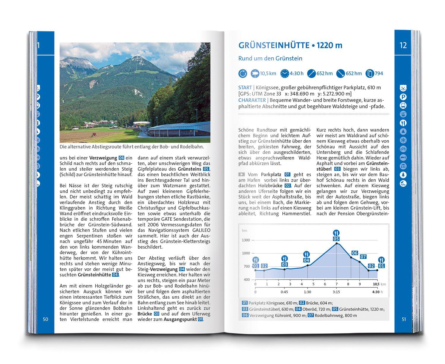 Beispielinhalt (Bild) KOMPASS Wanderführer Königssee, Nationalpark Berchtesgaden, Watzmann, 42 Touren mit Extra-Tourenkarte