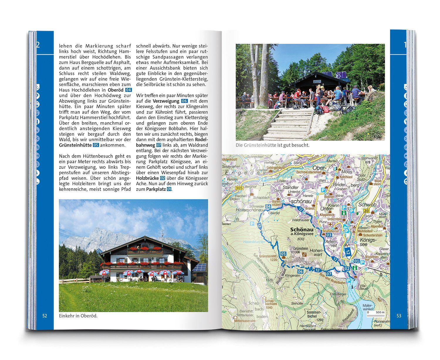 Beispielinhalt (Bild) KOMPASS Wanderführer Königssee, Nationalpark Berchtesgaden, Watzmann, 42 Touren mit Extra-Tourenkarte