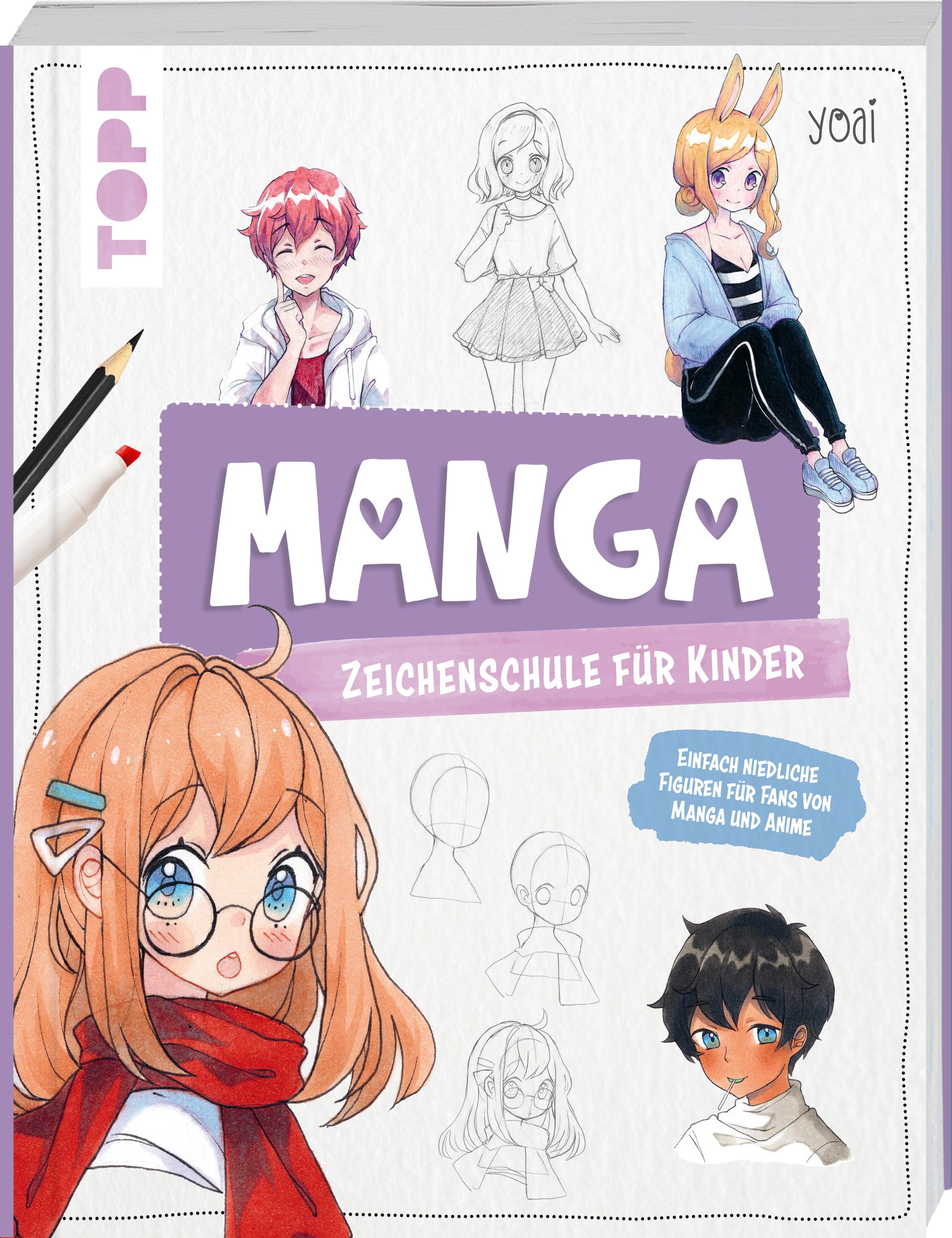 Vorderes Coverbild Manga-Zeichenschule für Kinder