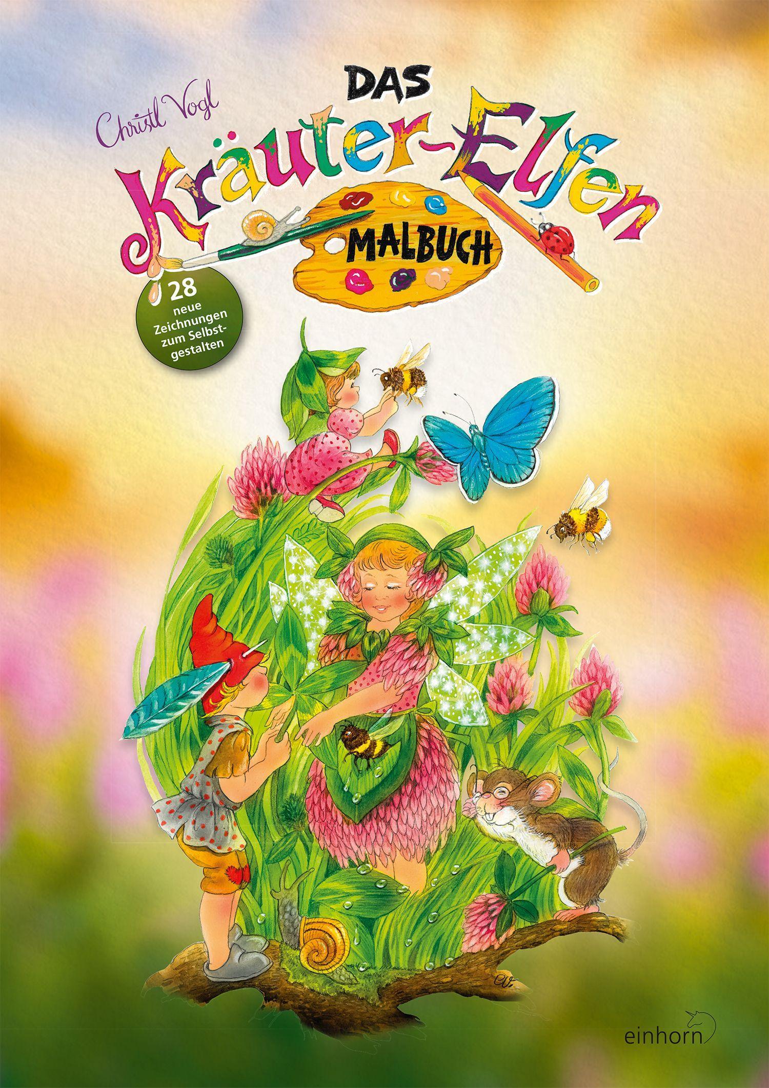 Vorderes Coverbild Das neue Kräuter-Elfen Malbuch