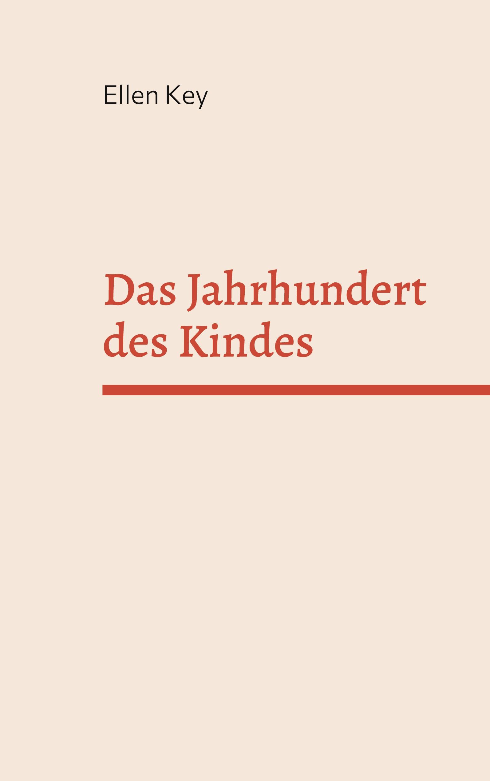 Vorderes Coverbild Das Jahrhundert des Kindes