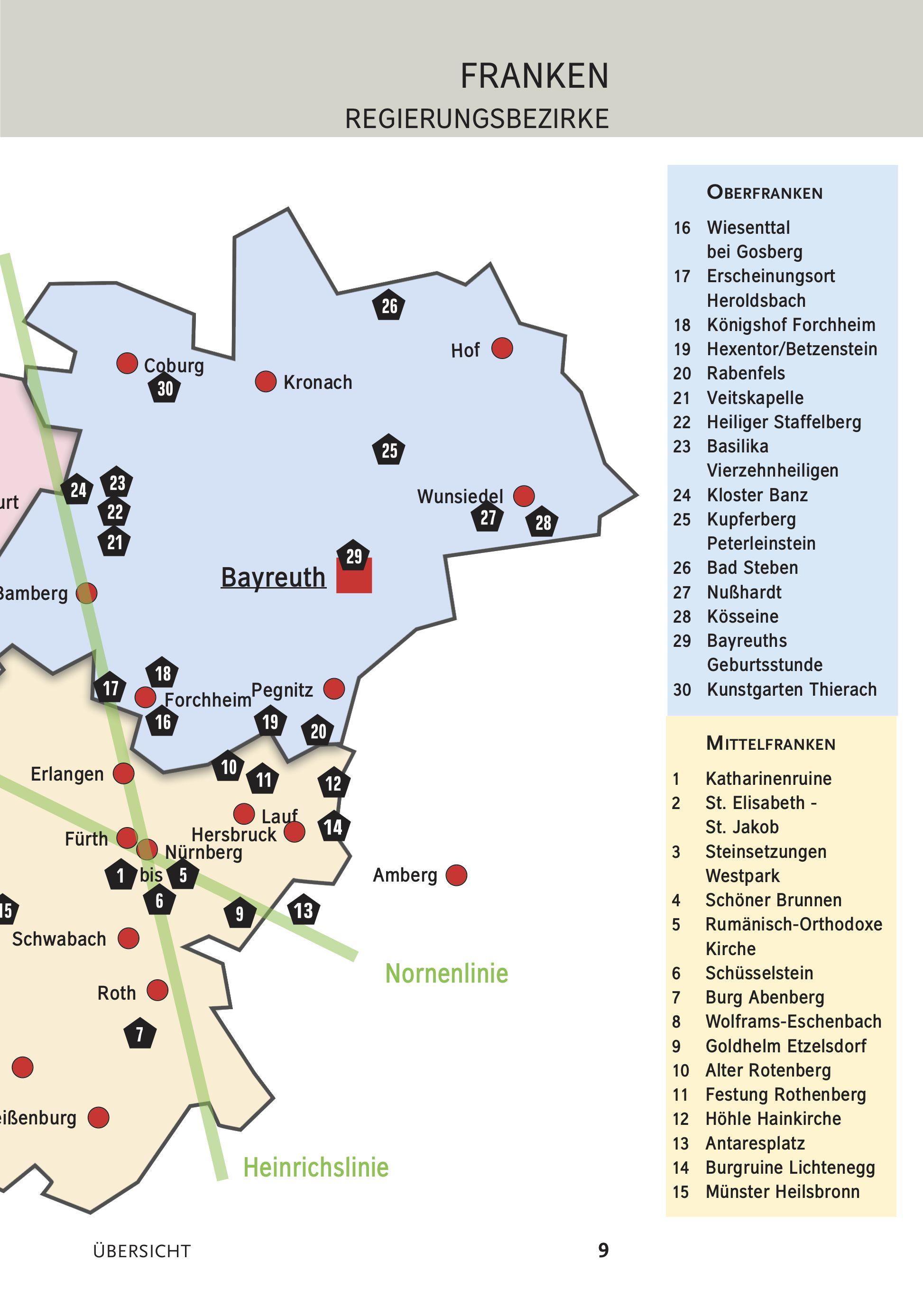 Beispielinhalt (Bild) Kraftplätze in Franken 2