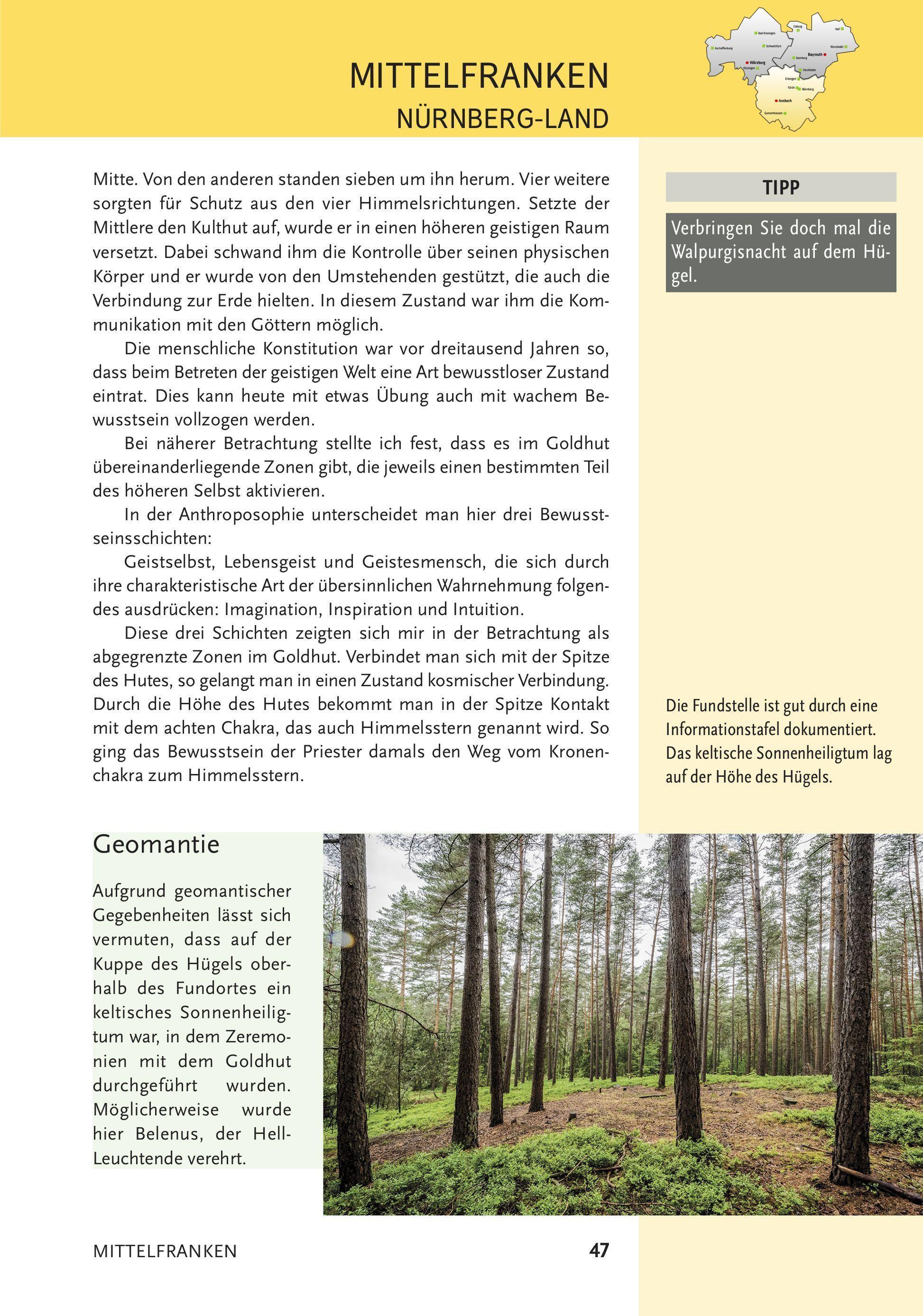 Beispielinhalt (Bild) Kraftplätze in Franken 2