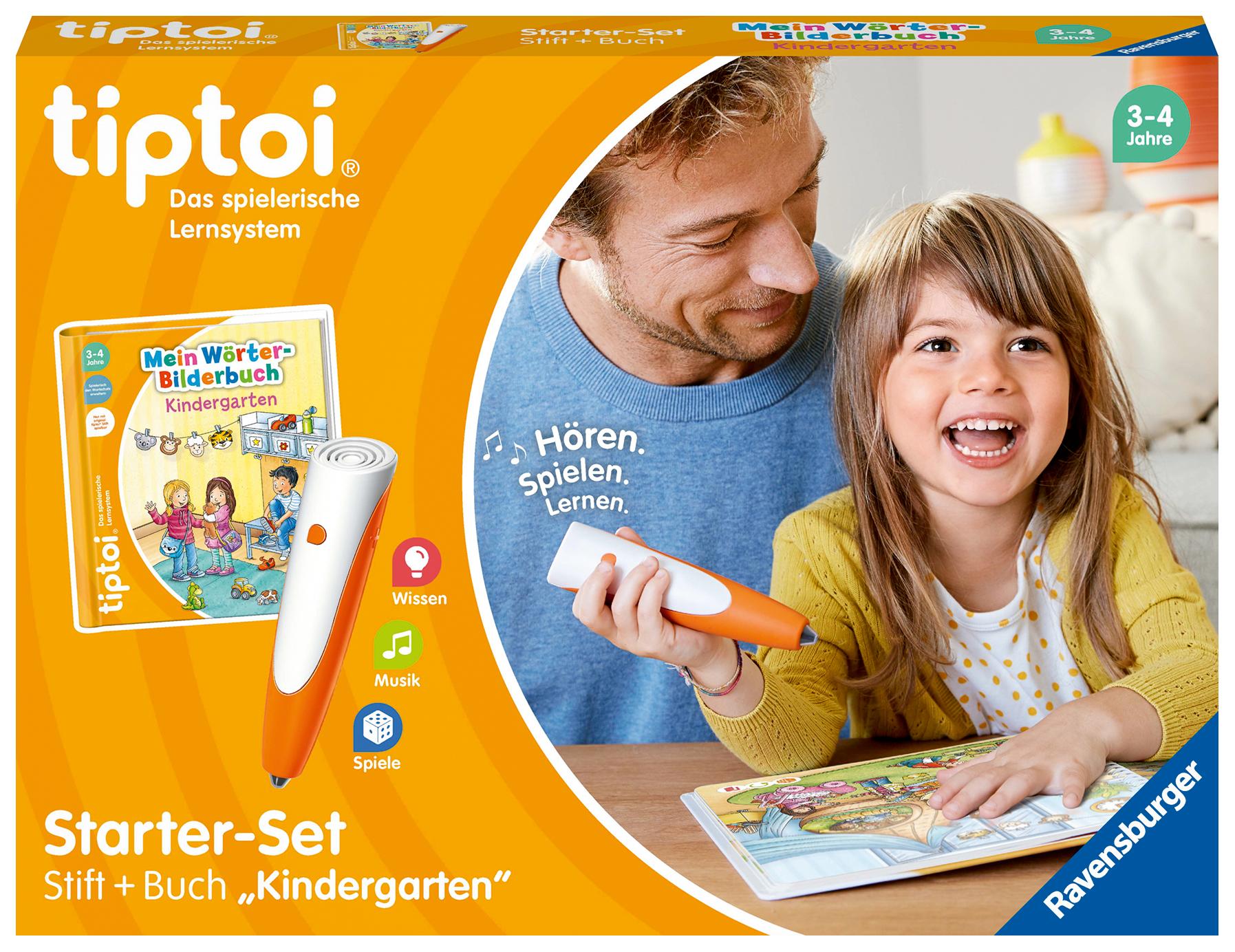 Vorderes Coverbild Ravensburger tiptoi Starter-Set 00113: Stift und Wörter-Bilderbuch Kindergarten- Lernsystem für Kinder ab 3 Jahren