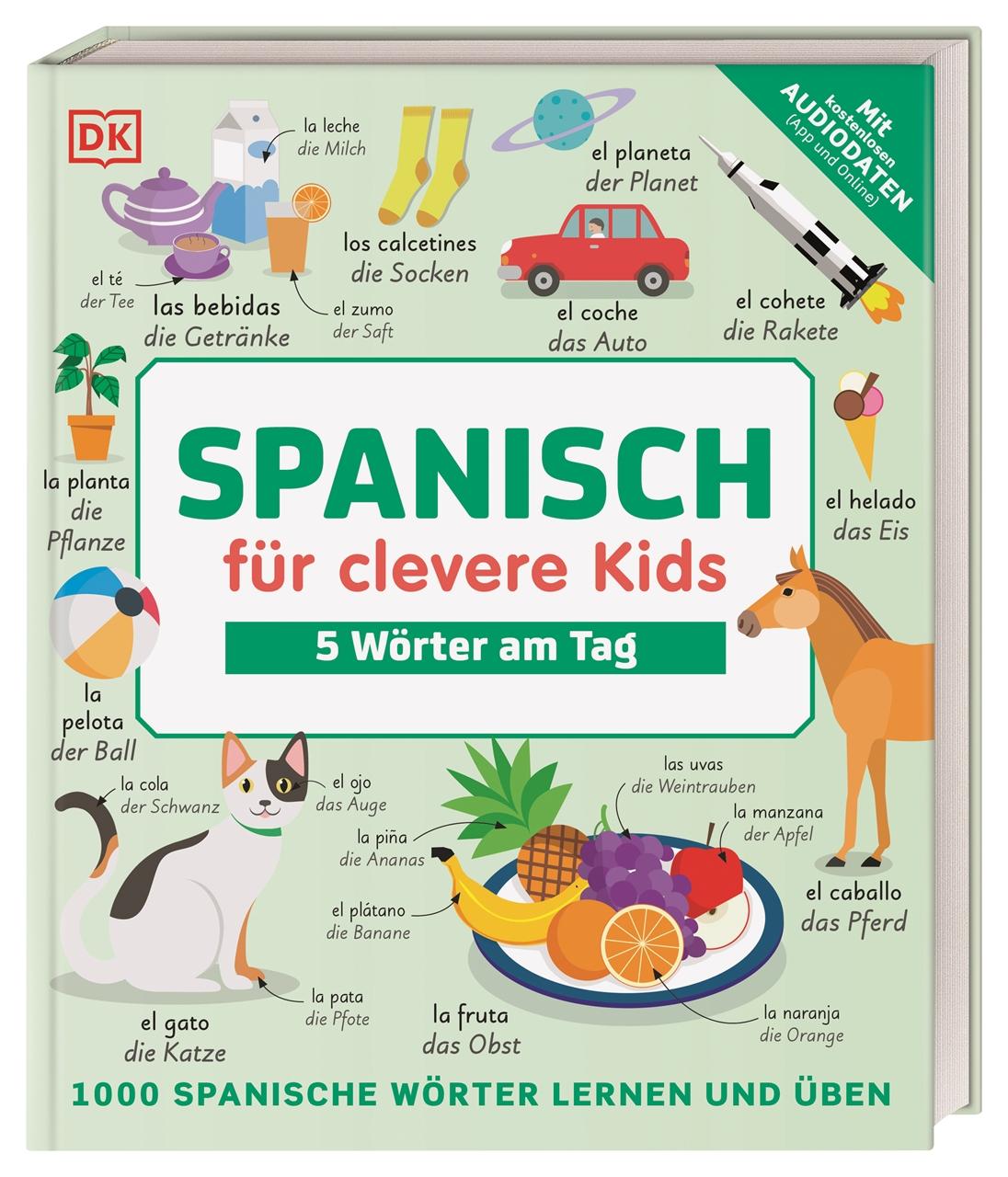 Vorderes Coverbild Spanisch für clevere Kids - 5 Wörter am Tag