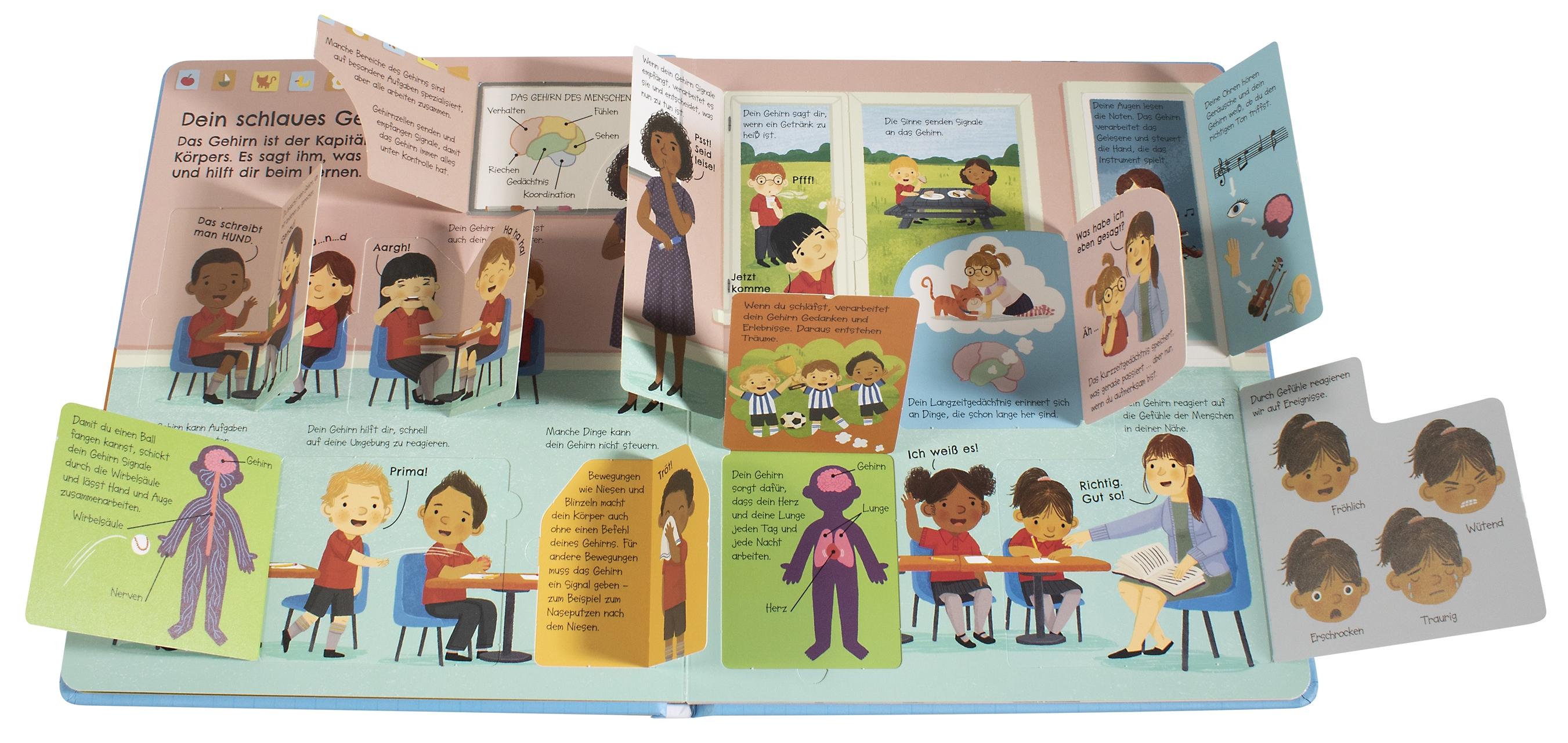 Beispielinhalt (Bild) Aufgeklappt und viel entdeckt! Unser Körper