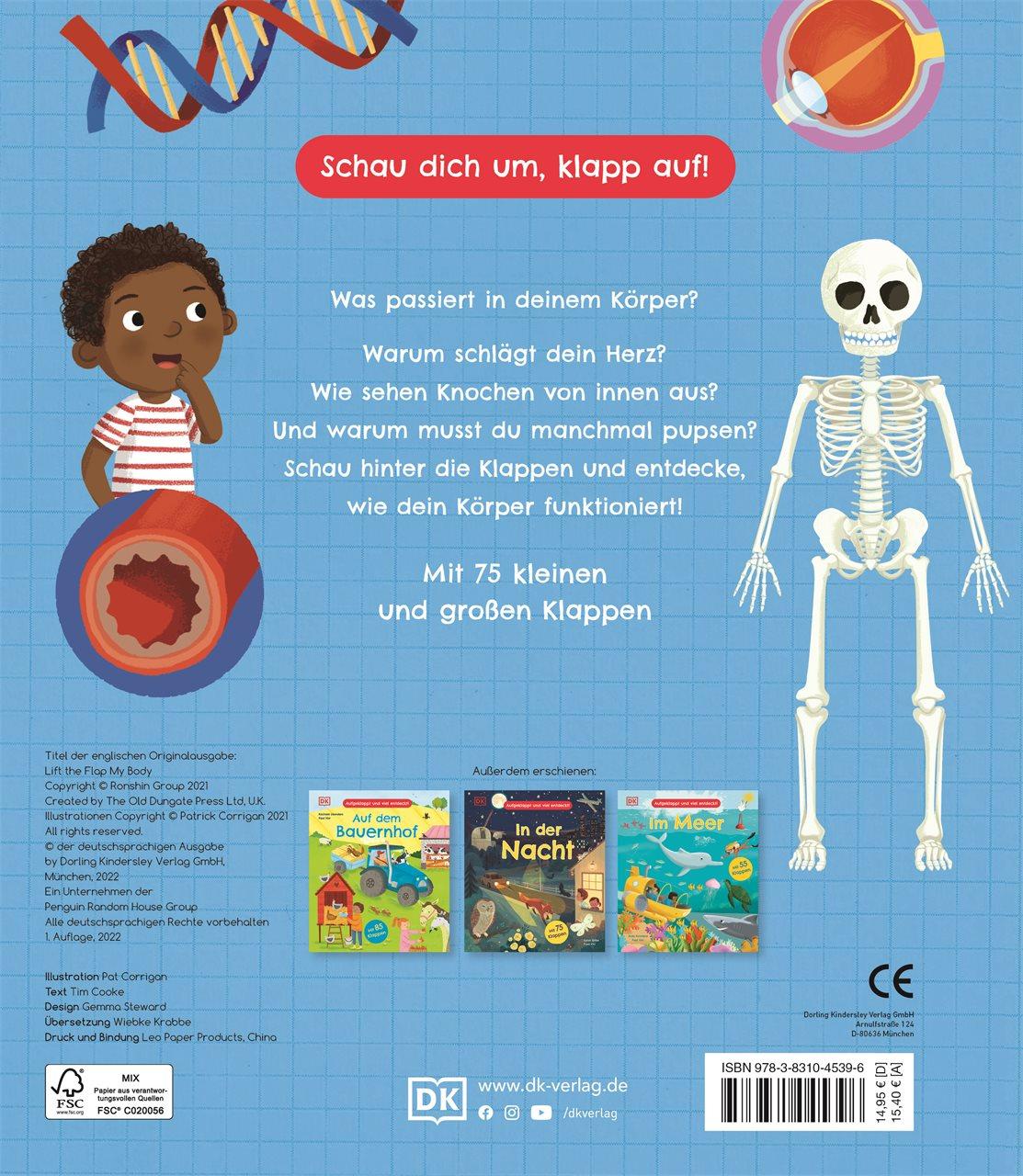 Rückseitencover Aufgeklappt und viel entdeckt! Unser Körper