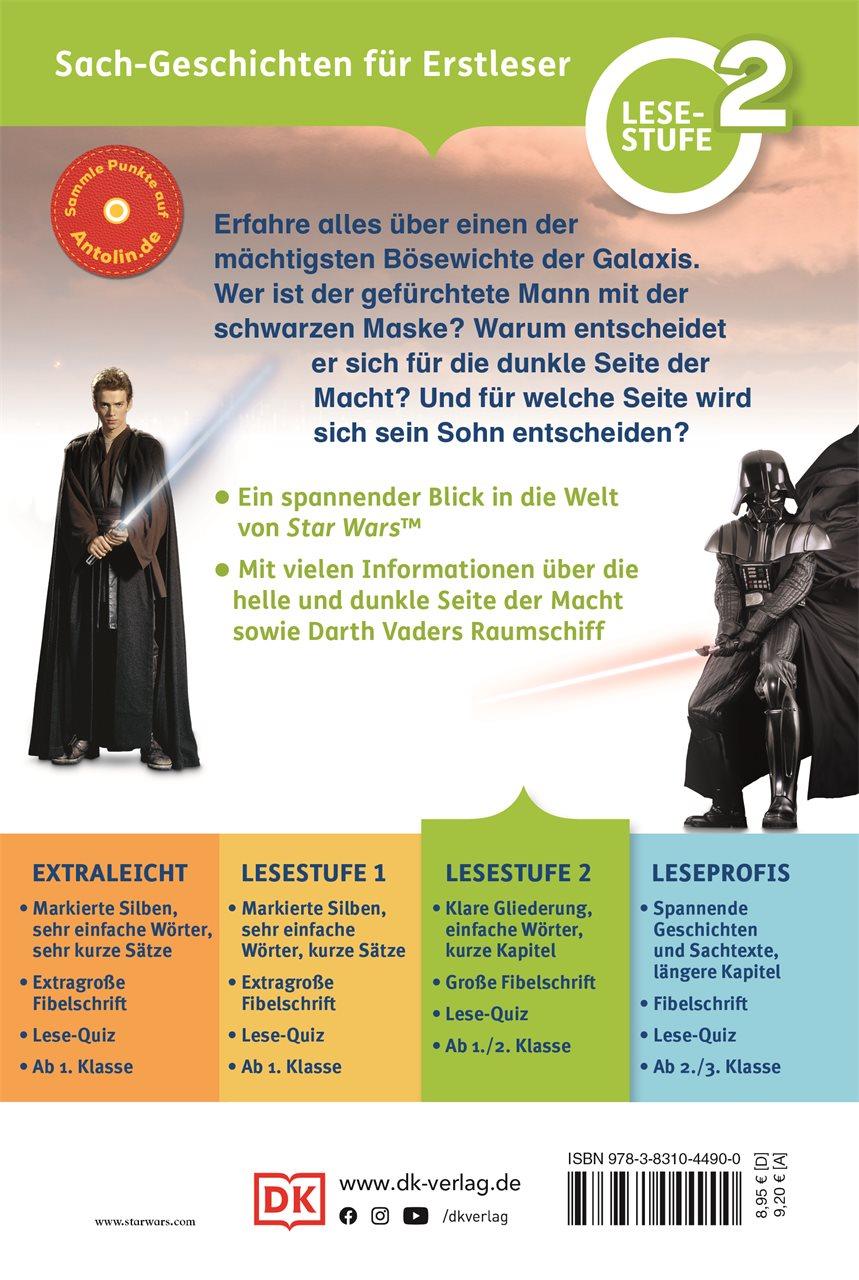 Rückseitencover SUPERLESER! Star Wars(TM) Die Geschichte von Darth Vader