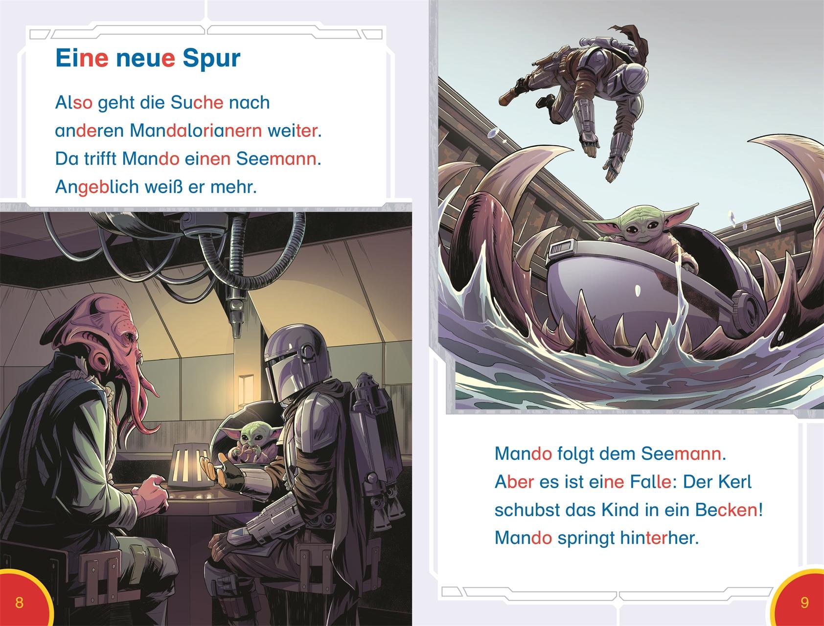 Beispielinhalt (Bild) SUPERLESER! Star Wars(TM) The Mandalorian Grogus Abenteuer