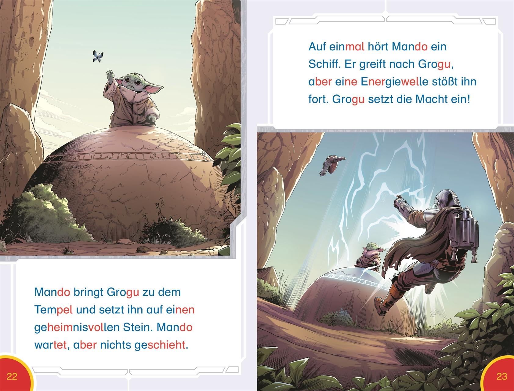 Beispielinhalt (Bild) SUPERLESER! Star Wars(TM) The Mandalorian Grogus Abenteuer