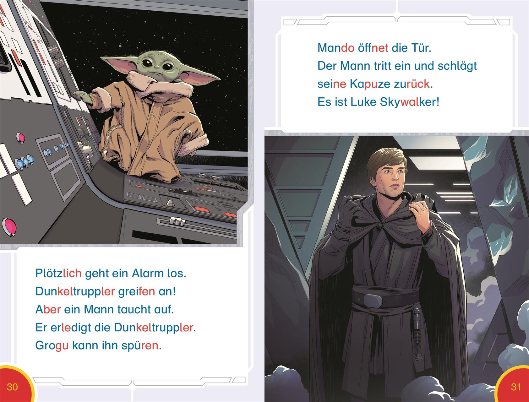 Beispielinhalt (Bild) SUPERLESER! Star Wars(TM) The Mandalorian Grogus Abenteuer