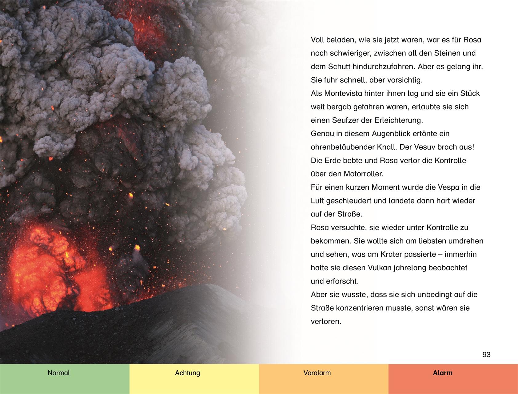 Beispielinhalt (Bild) SUPERLESER! Gefahr am Vulkan