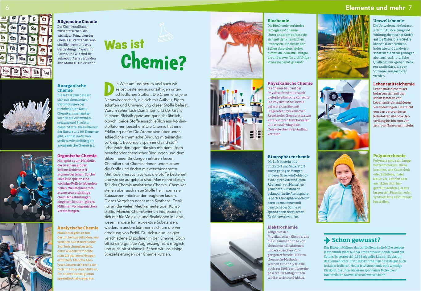 Beispielinhalt (Bild) WAS IST WAS Naturwissenschaften easy! Chemie. Reaktiv!