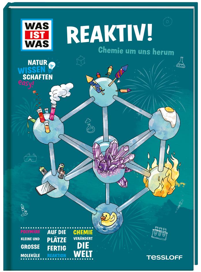 Vorderes Coverbild WAS IST WAS Naturwissenschaften easy! Chemie. Reaktiv!