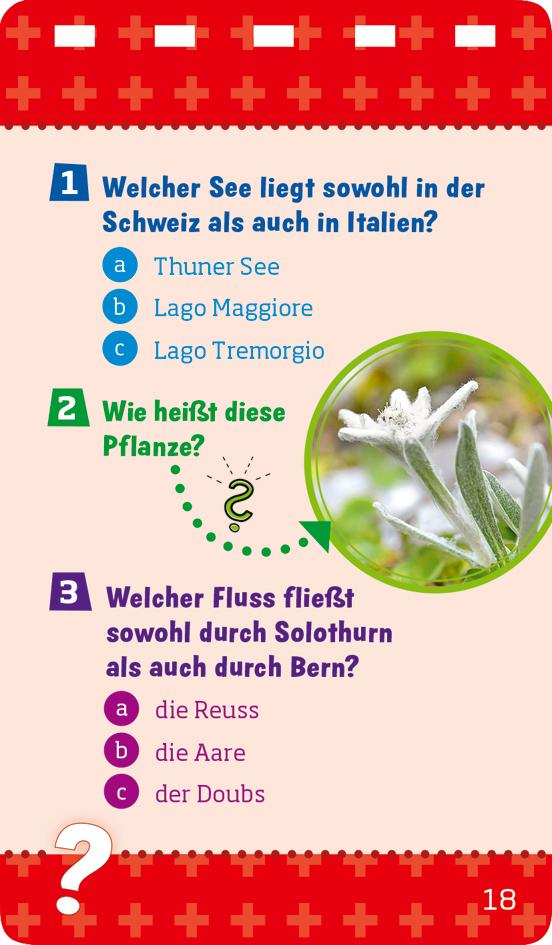 Beispielinhalt (Bild) WAS IST WAS Quiz Schweiz