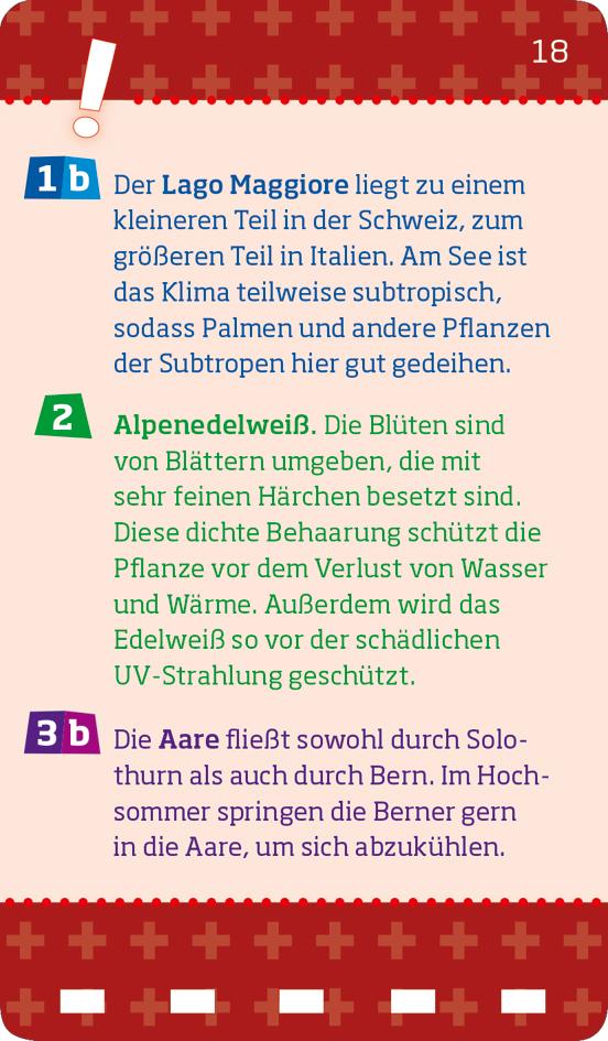 Beispielinhalt (Bild) WAS IST WAS Quiz Schweiz