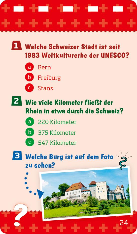 Beispielinhalt (Bild) WAS IST WAS Quiz Schweiz