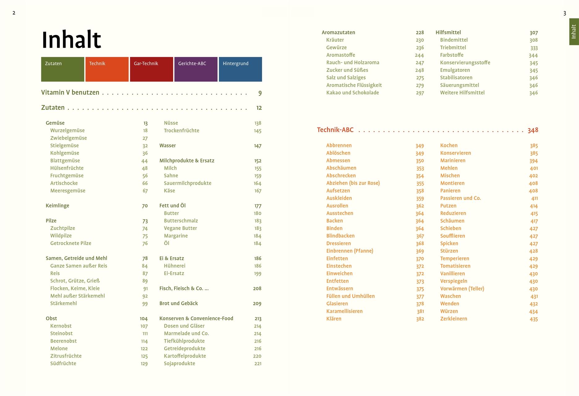 Beispielinhalt (Bild) Praxiswissen vegetarische und vegane Küche