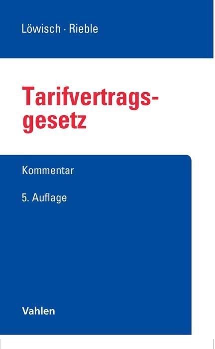 Vorderes Coverbild Tarifvertragsgesetz