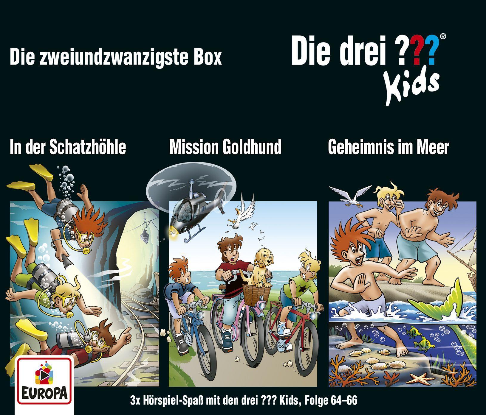 Vorderes Coverbild Die drei ??? Kids - 3er Box  22 (Folgen 64, 65, 66)