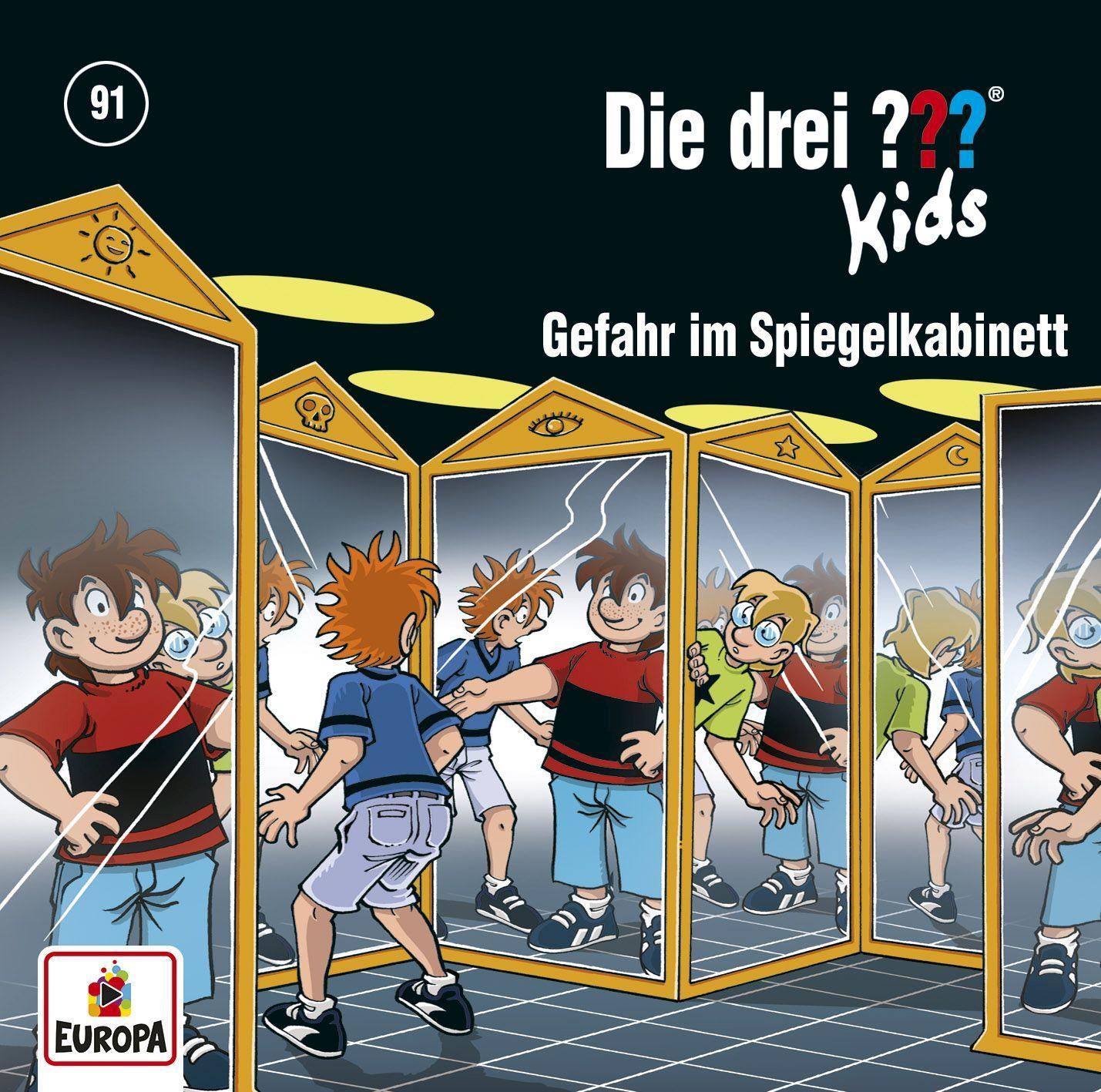 Vorderes Coverbild Die drei ??? Kids 91 - Gefahr im Spiegelkabinett