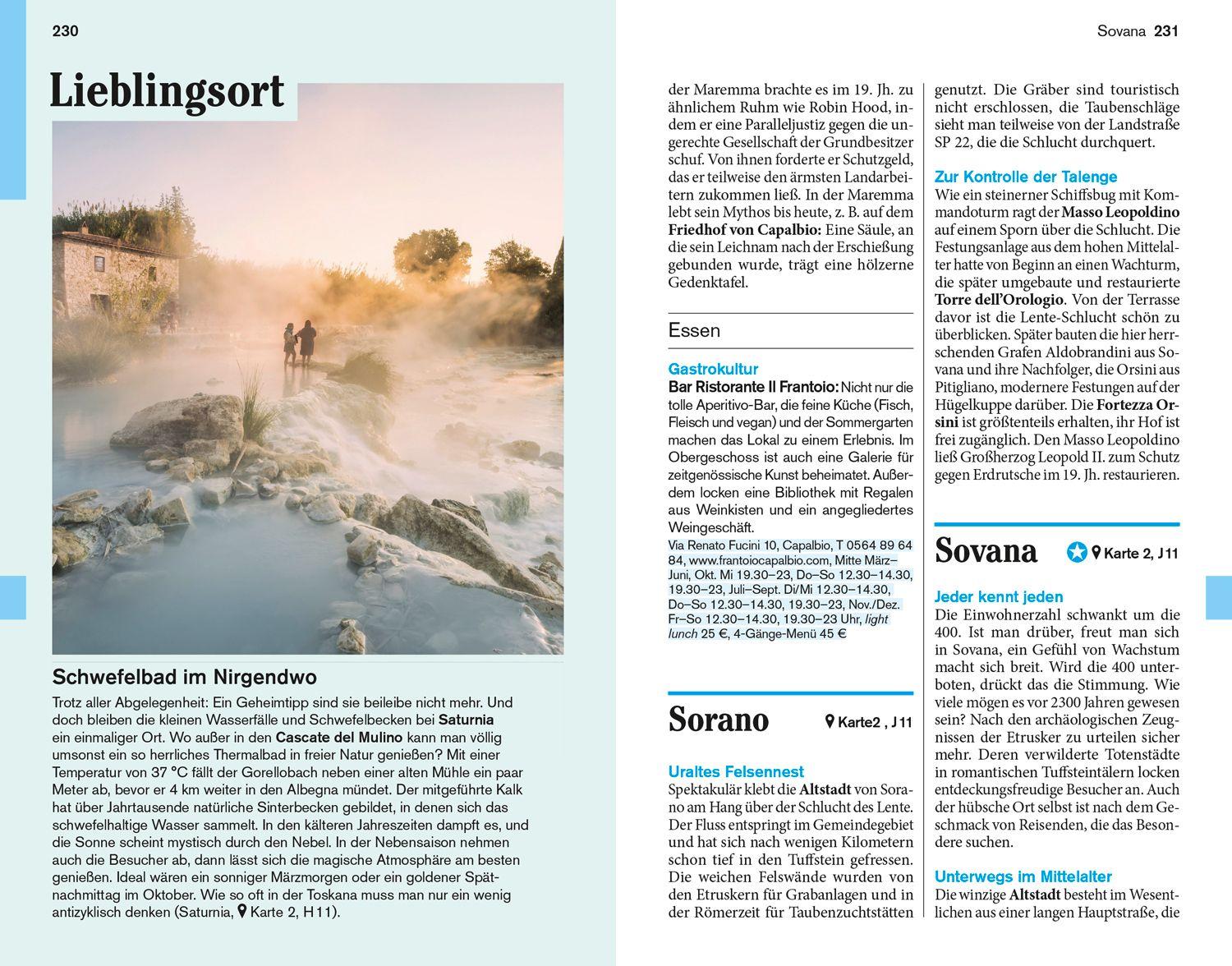 Beispielinhalt (Bild) DuMont Reise-Taschenbuch Reiseführer Toskana