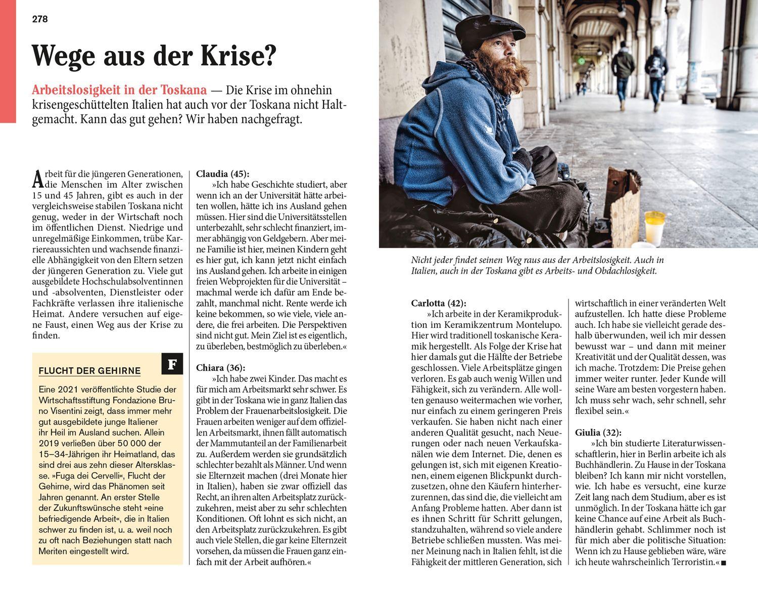 Beispielinhalt (Bild) DuMont Reise-Taschenbuch Reiseführer Toskana