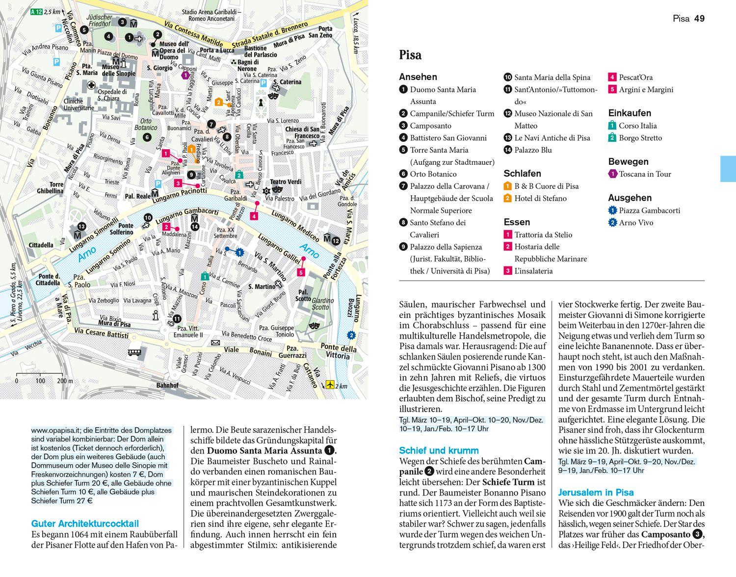 Beispielinhalt (Bild) DuMont Reise-Taschenbuch Reiseführer Toskana